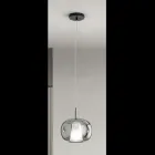 مصباح معلق مزدوج الطبقات من الزجاج المنفوخ صنع في إيطاليا - تريلي  Viadurini