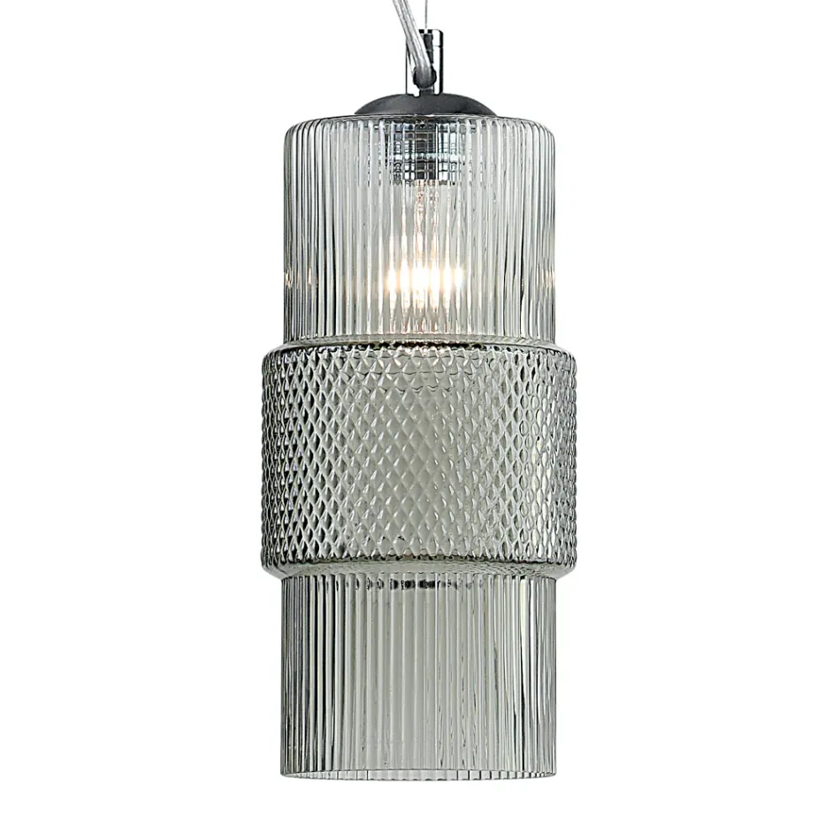 مصباح معلق من الزجاج المنفوخ يدويًا في البندقية 15 سم - ساتومي Viadurini