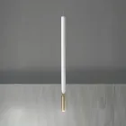 مصباح تعليق حديث مع إضاءة LED من المعدن المطلي - خشب الصنوبر Viadurini