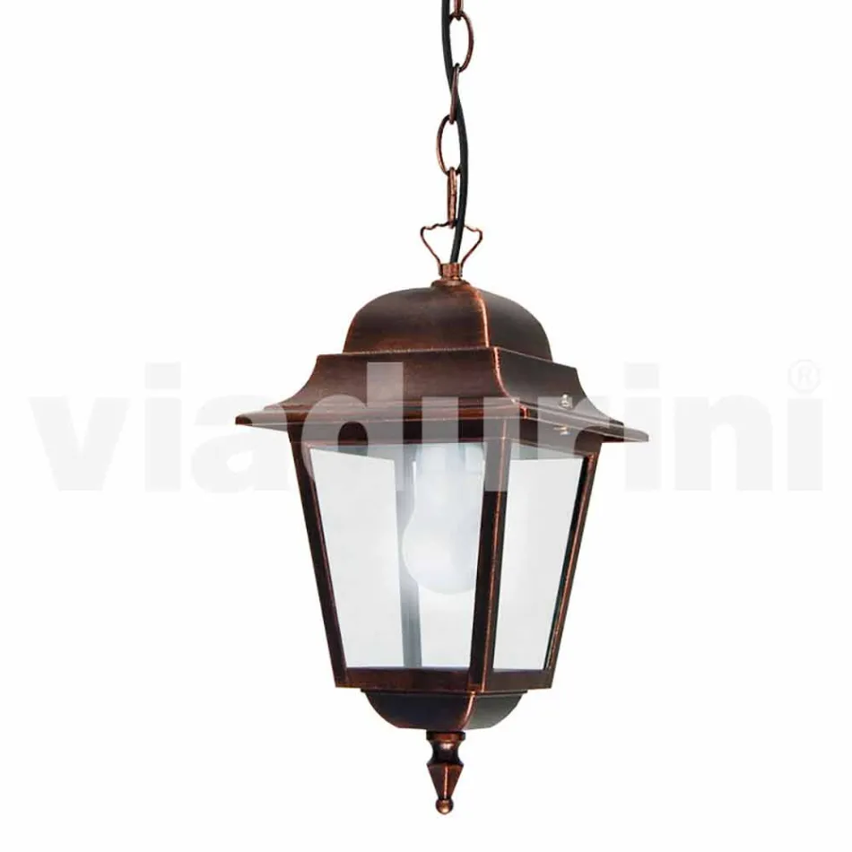 مصباح تعليق خارجي مصنوع من الألومنيوم، صنع في إيطاليا، أكويلينا Viadurini