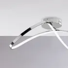 مصباح مصنوع يدويًا من الزجاج والمعدن، مثالي لغرف المعيشة وغرف النوم - أبولو Viadurini