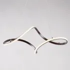 مصباح مصنوع يدويًا من الزجاج والمعدن، صنع في إيطاليا، مناسب لغرفة المعيشة وغرفة النوم - صورة Viadurini