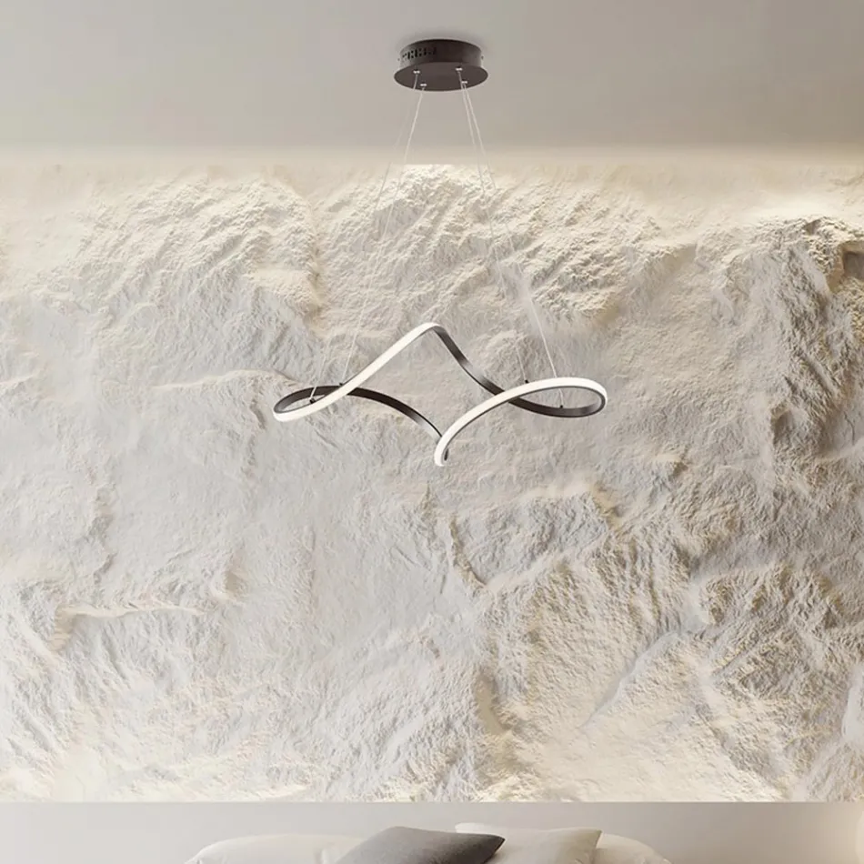 مصباح مصنوع يدويًا من الزجاج والمعدن، صنع في إيطاليا، مناسب لغرفة المعيشة وغرفة النوم - صورة Viadurini