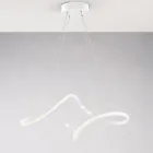 مصباح مصنوع يدويًا من الزجاج والمعدن، صنع في إيطاليا، لغرفة المعيشة وغرفة النوم - صورة Viadurini