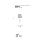 مصباح كلاسيكي مصنوع يدويًا من الزجاج مع دعامة من ريجاتون ومعدن - فييفول Viadurini