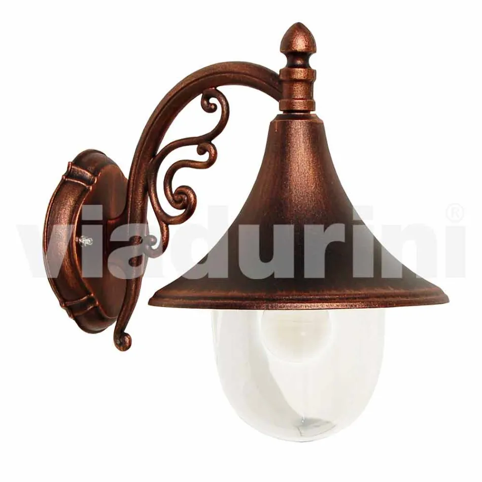 مصباح حائط خارجي مصنوع من الألومنيوم المصبوب في إيطاليا، أنوسكا Viadurini