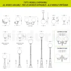 مصباح خارجي من الألومنيوم الأبيض مع كرة أكريليك أوبال - تروفابيانكو Viadurini