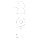 مصباح خارجي من البولي إيثيلين RGB LED مصنوع في إيطاليا - ماريسول Viadurini