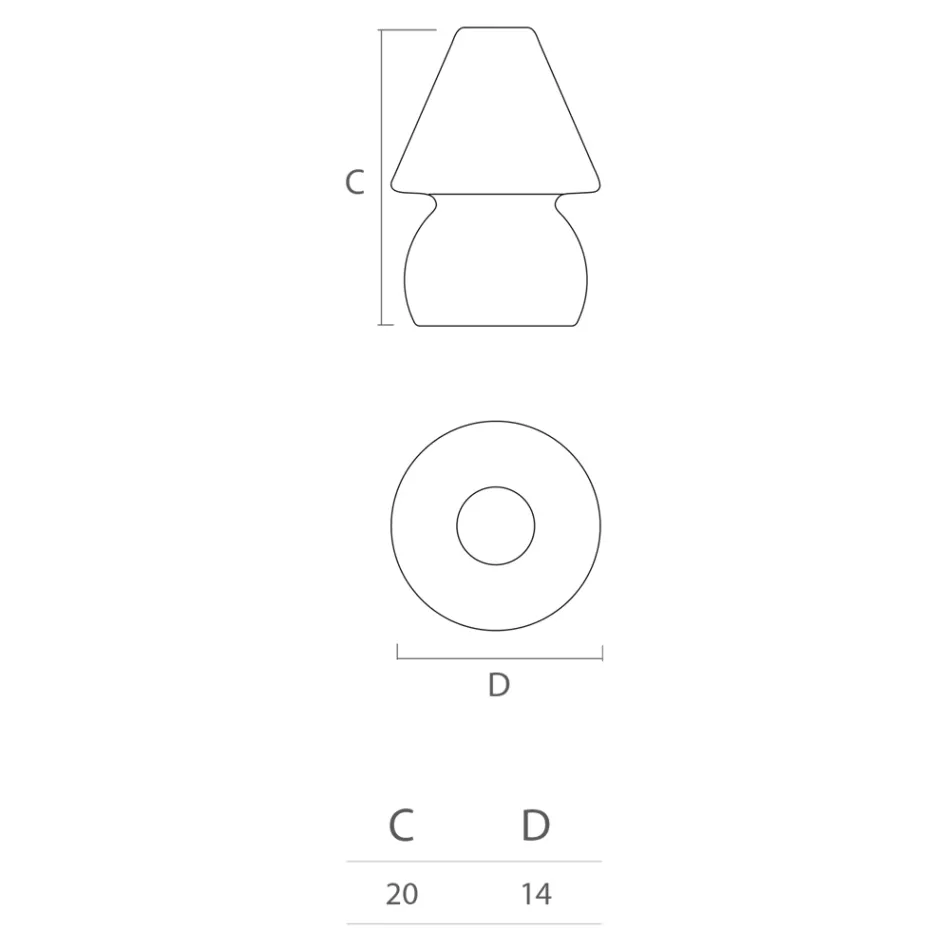 مصباح خارجي من البولي إيثيلين RGB LED مصنوع في إيطاليا - ماريسول Viadurini