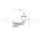 مصباح خارجي من الزجاج والألومنيوم بخمسة لمسات نهائية مختلفة - الخيميائي Viadurini