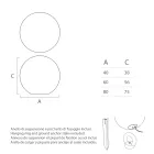 مصباح خارجي كروي من البولي إيثيلين الأبيض مصنوع في إيطاليا - نيليدا Viadurini
