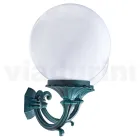 مصباح حديقة مع مصباحين أكريليك وهيكل من الألومنيوم - Trovanero Viadurini