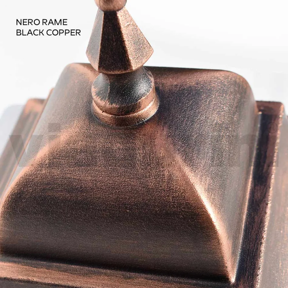 مصباح حائط خارجي مصنوع من الألومنيوم والزجاج المصقول بالرمل - ألكيميست Viadurini