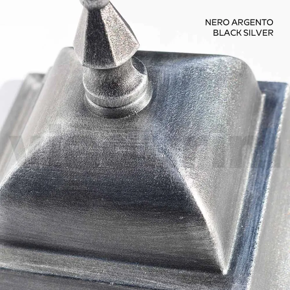 مصباح حائط خارجي من الألومنيوم والزجاج الشفاف - الخيميائي Viadurini