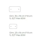 مصباح حائط مصنوع يدويًا من زجاج البندقية المنفوخ والمزخرف - ماري Viadurini