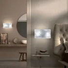 مصباح حائط مصنوع يدويًا من زجاج البندقية المنفوخ والمزخرف - ماري Viadurini