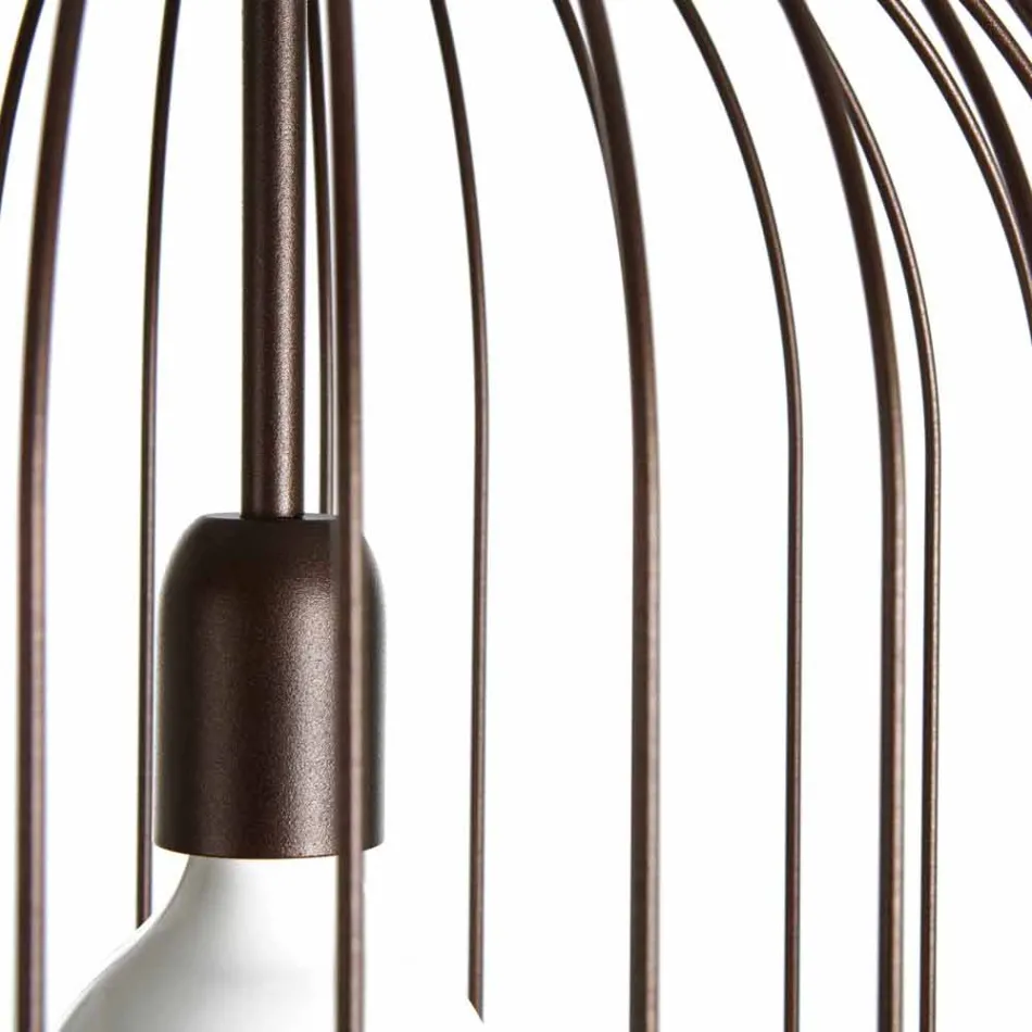 مصباح حائط من الفولاذ Ø35xh.70xL.catalog cm Bibiana Viadurini