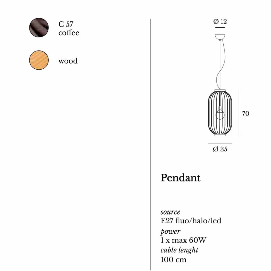 مصباح حائط من الفولاذ Ø35xh.70xL.catalog cm Bibiana Viadurini