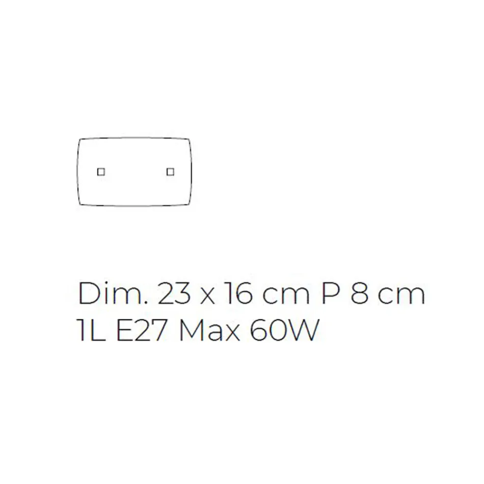 مصباح حائط من زجاج عرق اللؤلؤ المنفوخ يدويًا في البندقية - كريستال Viadurini