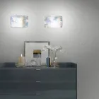 مصباح حائط من زجاج عرق اللؤلؤ المنفوخ يدويًا في البندقية - كريستال Viadurini