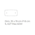 مصباح حائط من زجاج عرق اللؤلؤ المنفوخ يدويًا في البندقية - كريستال Viadurini