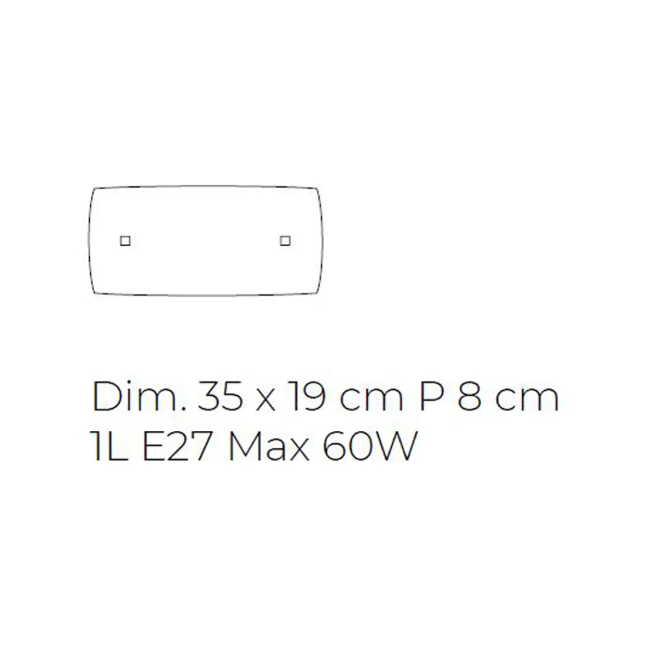 مصباح حائط من زجاج عرق اللؤلؤ المنفوخ يدويًا في البندقية - كريستال Viadurini