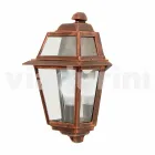 مصباح حائطي كلاسيكي خارجي مصنوع في إيطاليا، من الألومنيوم من كريستل Viadurini