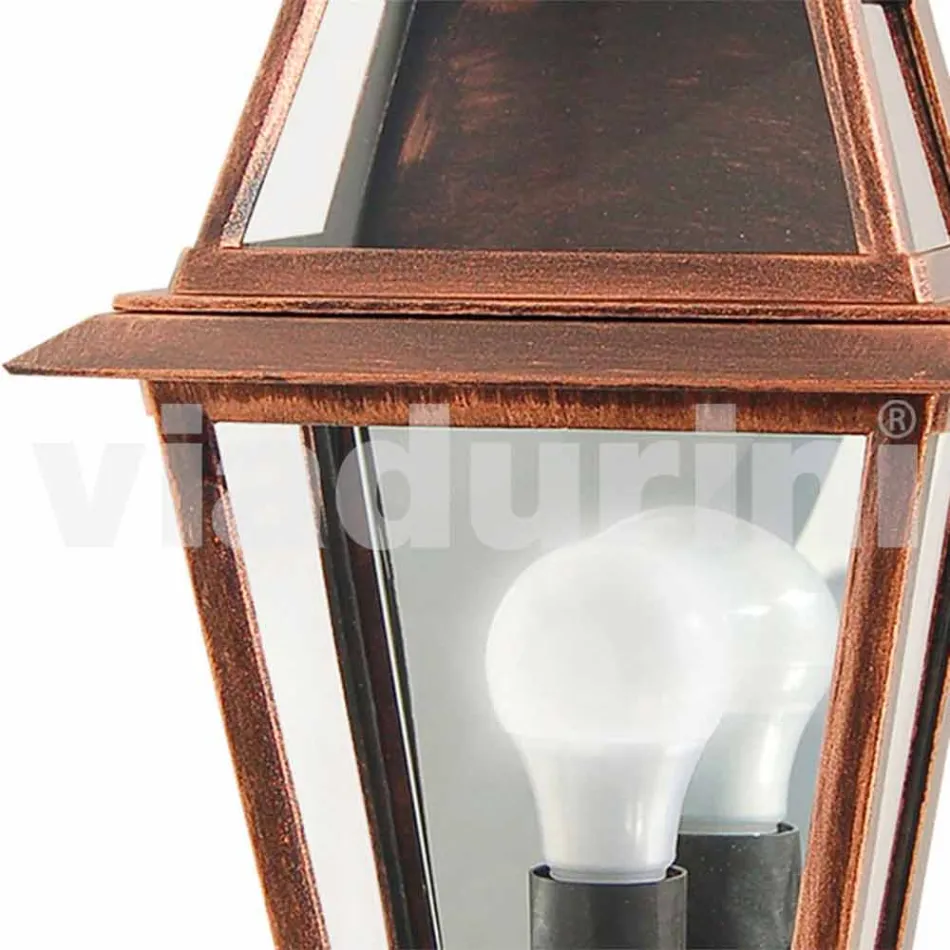 مصباح حائطي كلاسيكي خارجي مصنوع في إيطاليا، من الألومنيوم من كريستل Viadurini