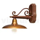 مصباح حائط خارجي مصنوع من الألومنيوم والنحاس، صنع في إيطاليا - أديلا Viadurini