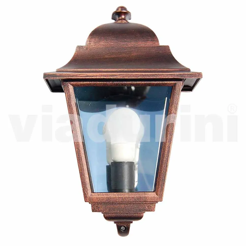 مصباح حائط خارجي من الألومنيوم صنع في إيطاليا، أكويلينا Viadurini