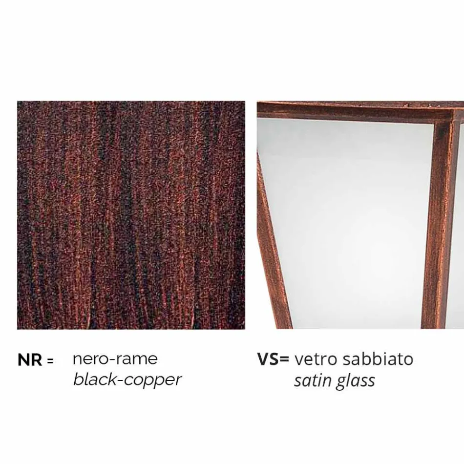 مصباح حائط خارجي من الألومنيوم صنع في إيطاليا، أكويلينا Viadurini