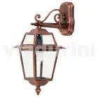 مصباح حائط خارجي من الألومنيوم صنع في إيطاليا، كريستل Viadurini