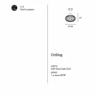 مصباح سقف حديث من الفولاذ المطلي، Ø48xH 35 سم، هيلا Viadurini