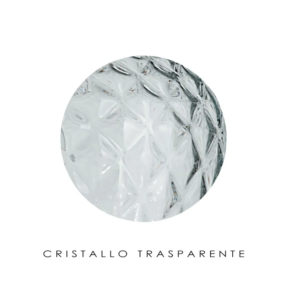 مصباح طاولة مصنوع يدويًا من الزجاج المنفوخ الفينيسي - داليا بالوتون Viadurini