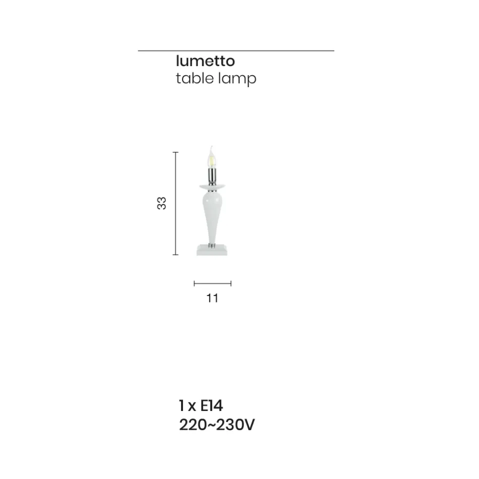 مصباح طاولة كلاسيكي مصنوع يدويًا من الزجاج الإيطالي والمعدن الذهبي - أوليفر Viadurini