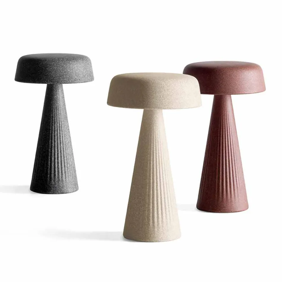 مصباح طاولة بهيكل من البولي إيثيلين صنع في إيطاليا - ديزموند Viadurini