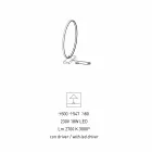 مصباح طاولة بتصميم من الألومنيوم الأسود والنحاس، صنع في إيطاليا - نورما Viadurini