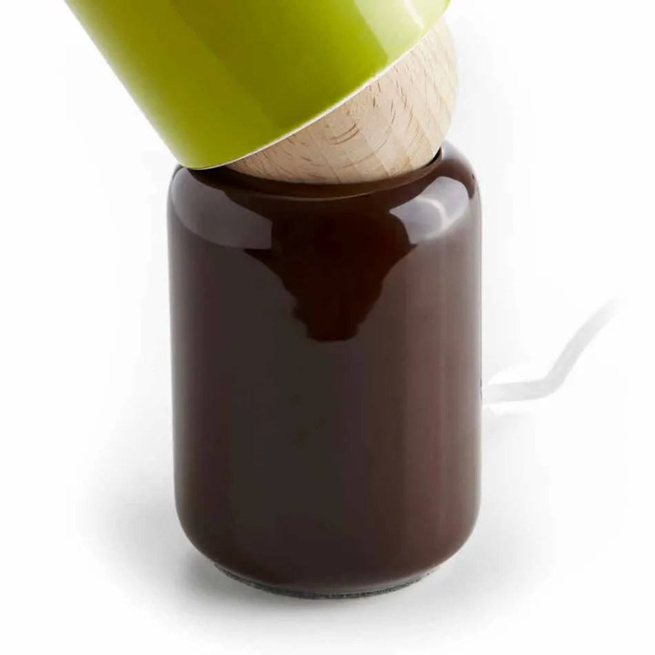 مصباح طاولة سيراميك بتصميم عصري مصنوع في إيطاليا آسيا Viadurini