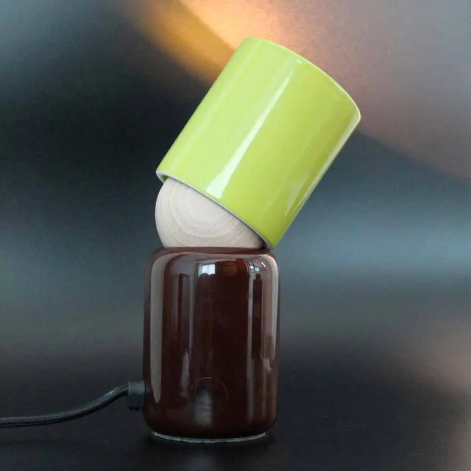 مصباح طاولة سيراميك بتصميم عصري مصنوع في إيطاليا آسيا Viadurini