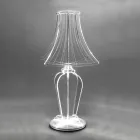 مصباح طاولة من مادة PMMA المميزة بالليزر، صنع في إيطاليا - موانا Viadurini