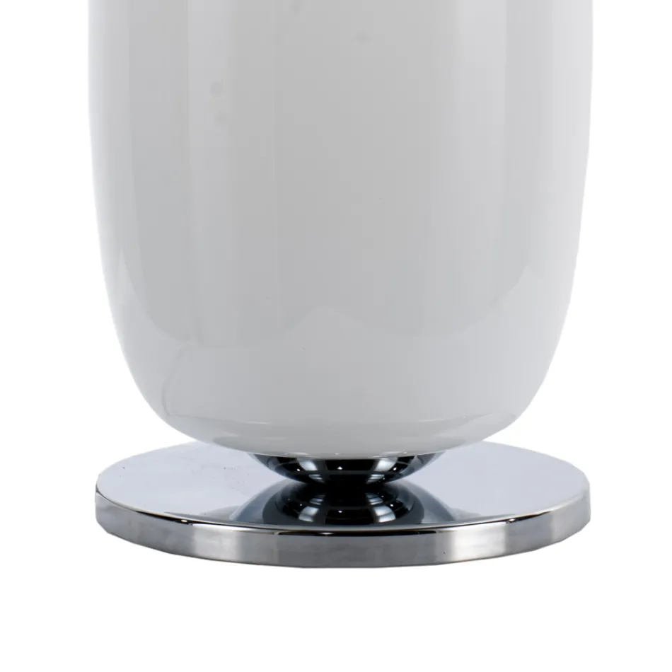 مصباح طاولة من الزجاج المنفوخ يدويًا في البندقية 16 22 سم - خيزران Viadurini