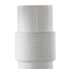 مصباح طاولة من الزجاج المنفوخ يدويًا بلون البندقية والمعدن - ساتومي Viadurini