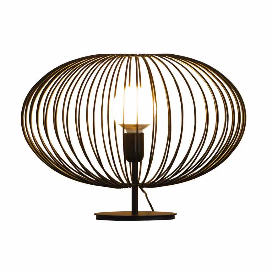 مصباح طاولة عصري من الفولاذ المطلي، Ø48xH35 سم، غابرييلا Viadurini