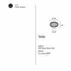 مصباح طاولة عصري من الفولاذ المطلي، Ø48xH35 سم، غابرييلا Viadurini