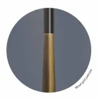 مصباح طاولة عصري مصنوع من المعدن والخشب والأورجانزا، صنع في إيطاليا - بوم Viadurini