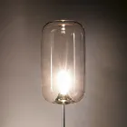 مصباح أرضي من الزجاج الفينيسي المنفوخ يدويًا - من الخيزران Viadurini