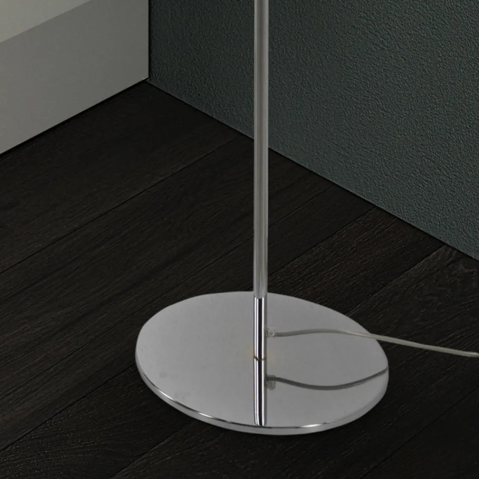 مصباح أرضي من الزجاج الفينيسي المنفوخ يدويًا - من الخيزران Viadurini