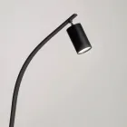 مصباح أرضي مع ضوء كشاف قابل للتعديل وضوء ثانٍ في الخلف - كافور Viadurini