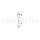 مصباح أرضي خارجي مصنوع من الألومنيوم المنتج في إيطاليا، أكويلينا Viadurini