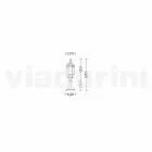 مصباح أرضي من الألومنيوم للحديقة أنيكا مصنوع في إيطاليا Viadurini